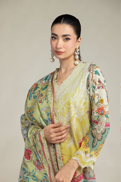 Embroidered | Polyester Silk | Silk Floral Dupatta | USD 30.00