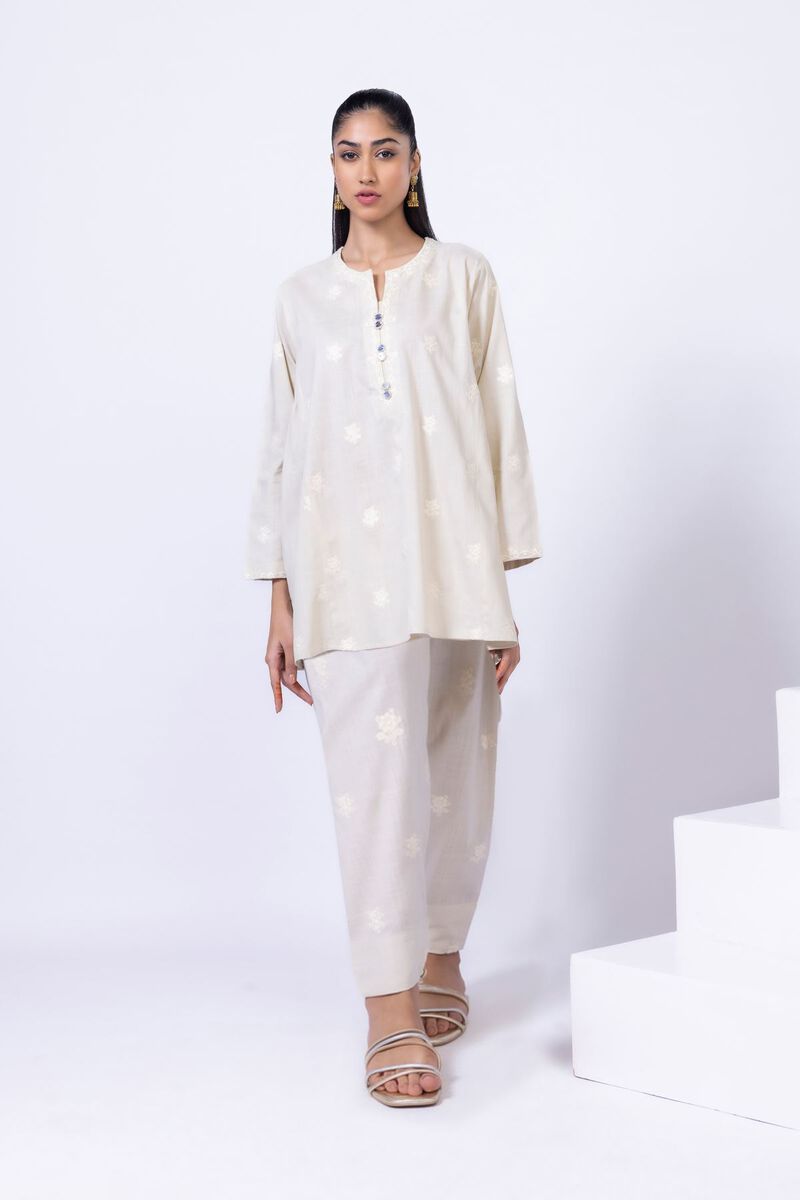 Embroidered | Crosshatch Poplin | Pants | USD 7.50