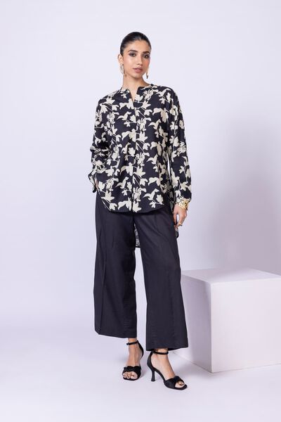 Printed | Dull Raw Silk | Blouse | USD 7.50