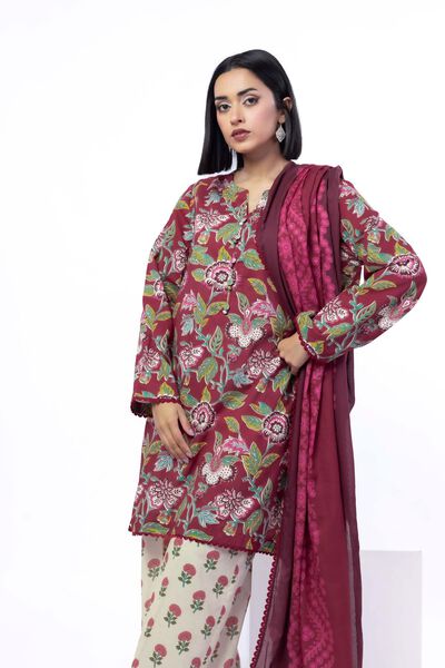 Printed | Cotton | Tailored 3 Piece | USD 22.50