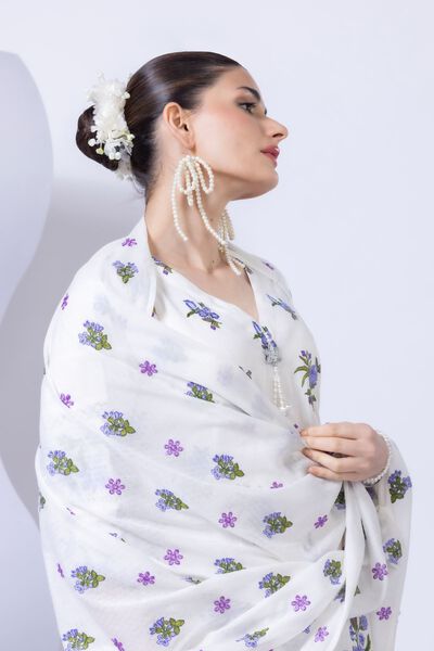 Embroidered | Cotton Square | Dupatta | USD 40.00