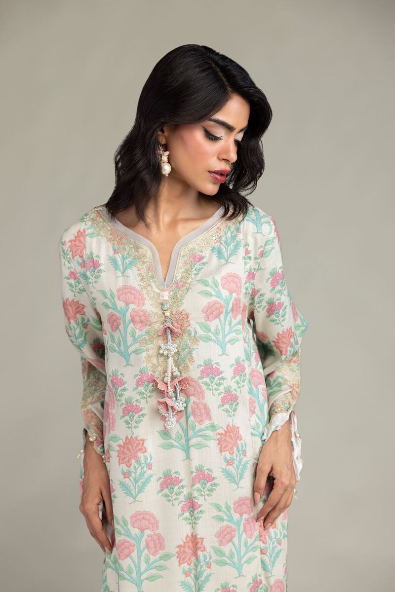 Embroidered | Raw Silk | Kurta | USD 65.00