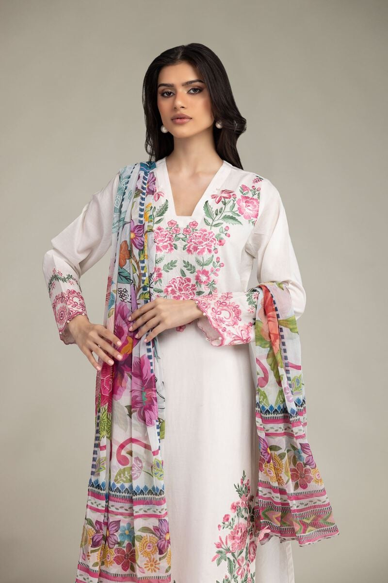 Embroidered | Cambric | Cambric Tailored 3-Piece | USD 85.00