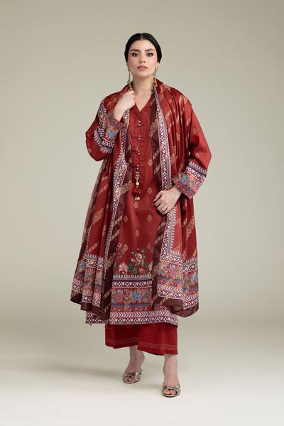 Printed | Jacquard | Tailored 3 Piece | USD 70.00