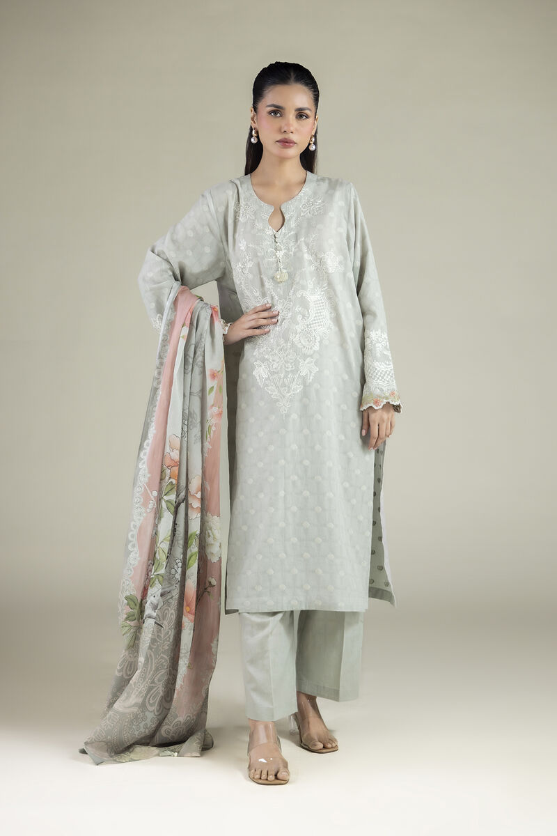 Embroidered | Broshia | Tailored 3-Piece Broshia | USD 80.00
