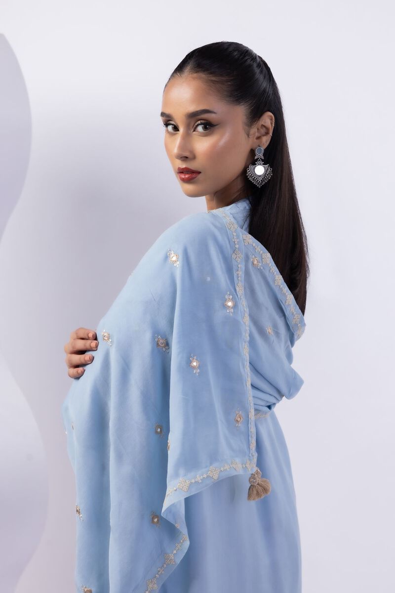 Dyed | Light Thai Silk | Dupatta | USD 30.00