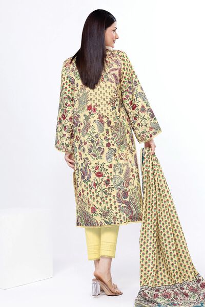 Printed | Slub Lawn | Fabrics 3 Piece | USD 12.00