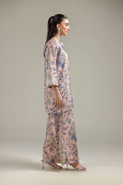 Embroidered | Cotton Dobby | Summer Floral Pants | USD 25.00