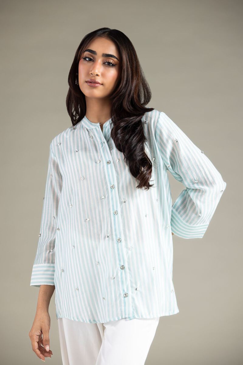 Embroidered | Raw Silk | Shirt | USD 17.50