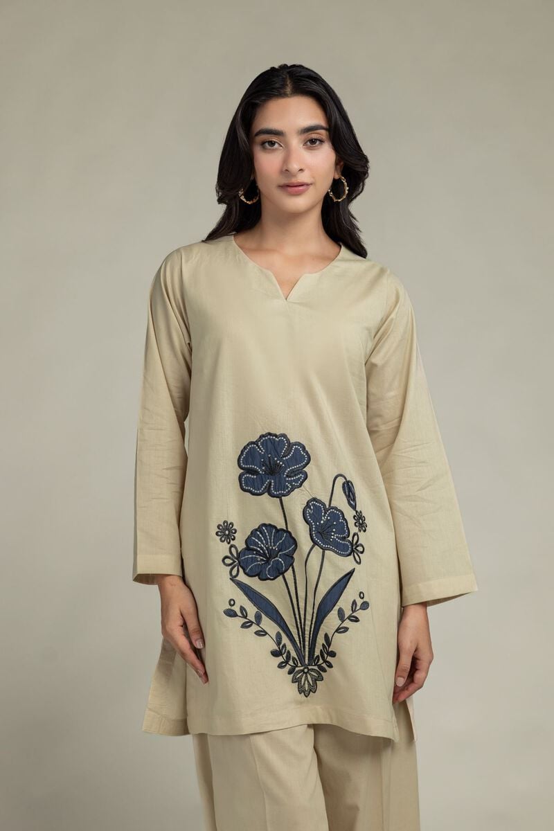 Cambric | Cambric V-Neck Kurta | USD 40.00