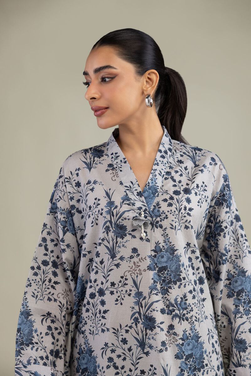 Printed | Cotton Dobby | Floral Longline Kurta | USD 30.00