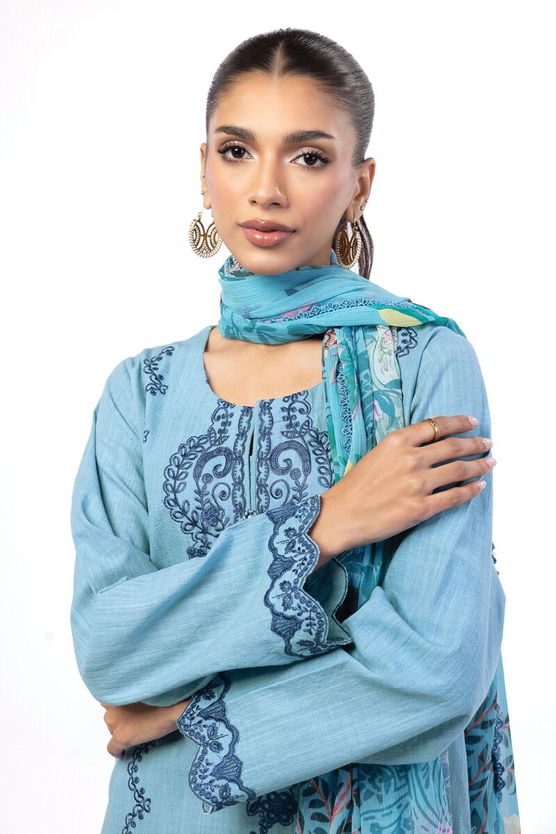 Embroidered | Crosshatch | Tailored 3 Piece | USD 32.50