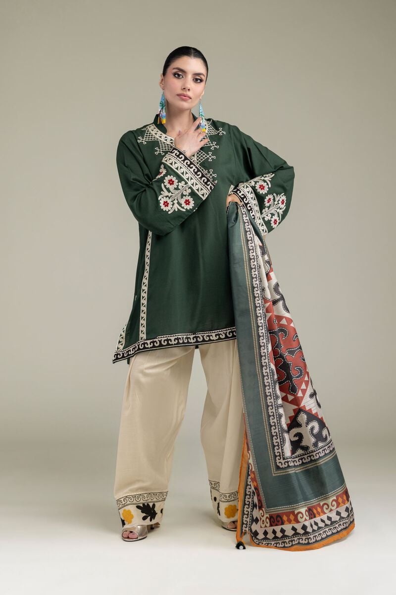 Embroidered | Polyester Silk | Silk Dupatta | USD 30.00