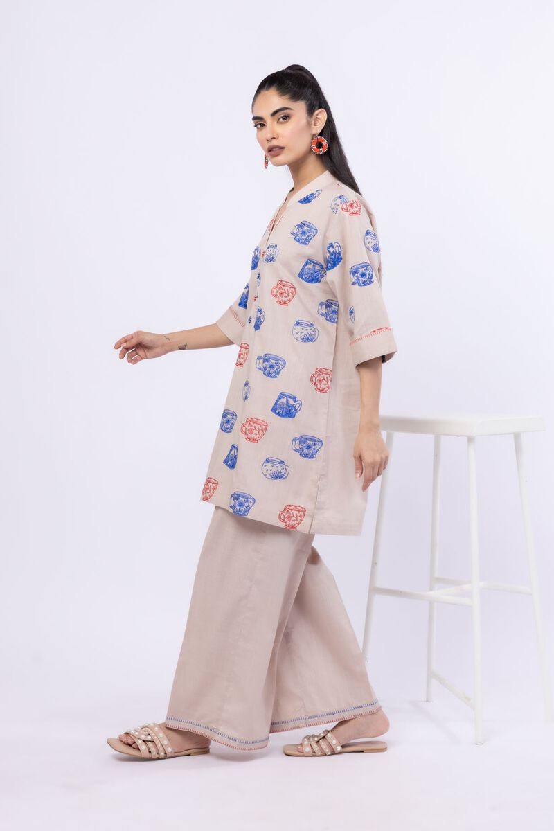 Embroidered | Crosshatch Poplin | Kurta | USD 15.00