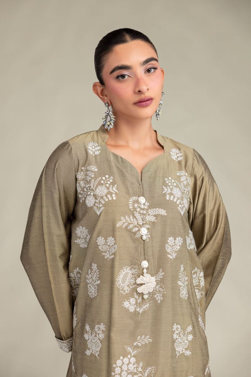 Printed | Raw Silk | Floral Silk Kurta | USD 55.00