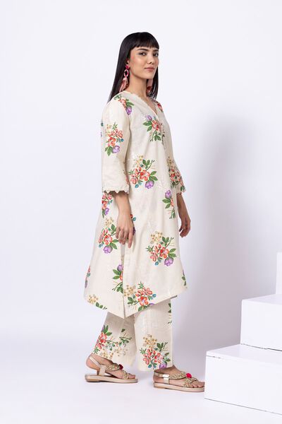 Embroidered | Crosshatch Poplin | Pants | USD 10.00