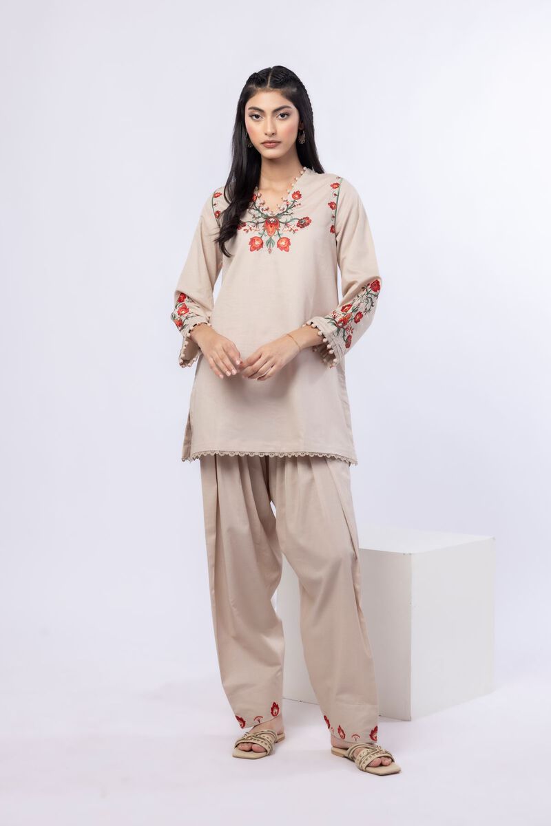 Embroidered | Cotton Dobby | Pants | USD 7.50