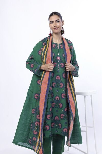 Printed | Light Khaddar | Tailored 3 Piece | USD 45.00