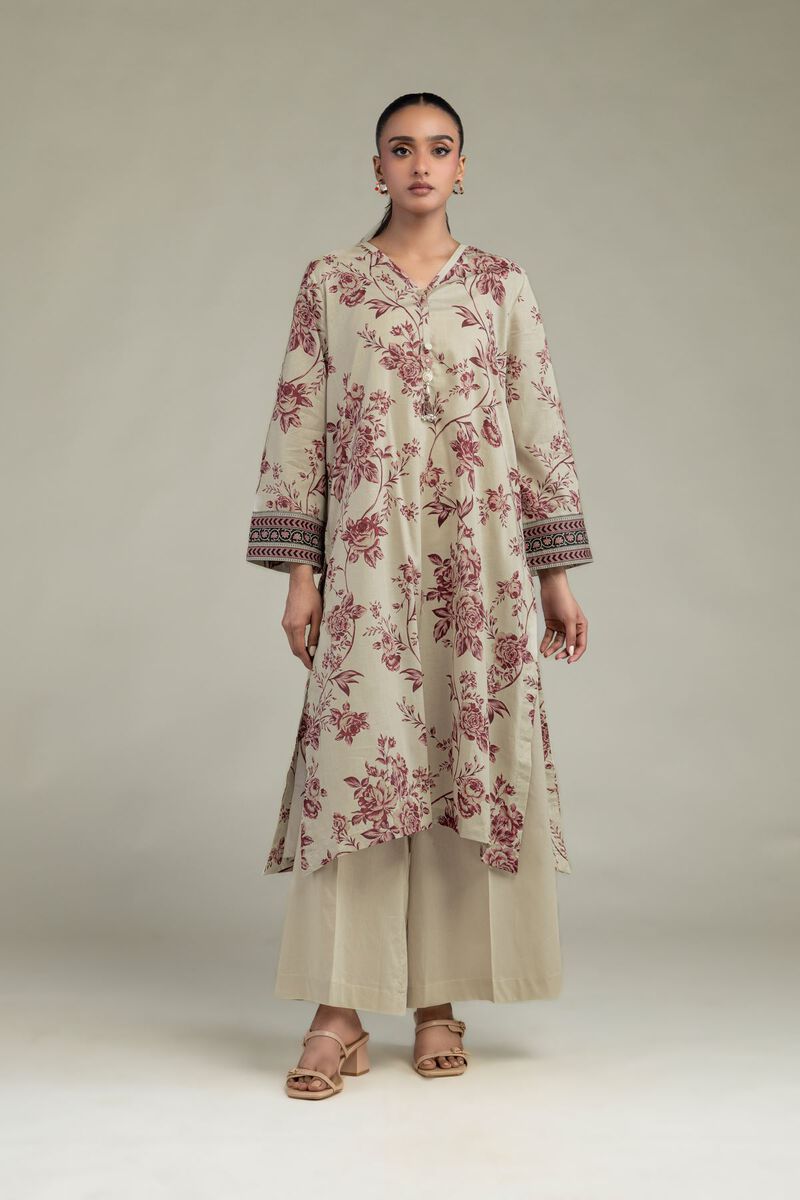 Printed | Cambric | Solid Beige Pants | USD 30.00