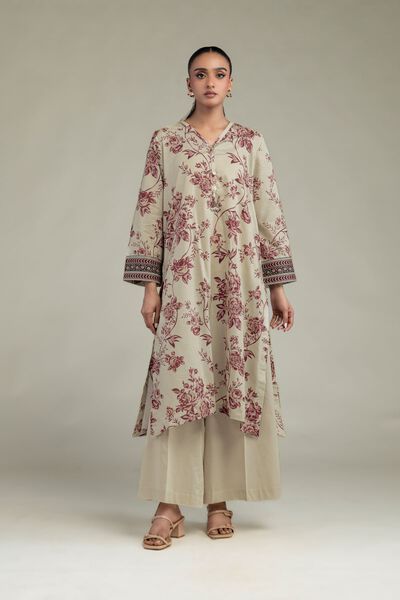 Printed | Cambric | Solid Beige Pants | USD 30.00