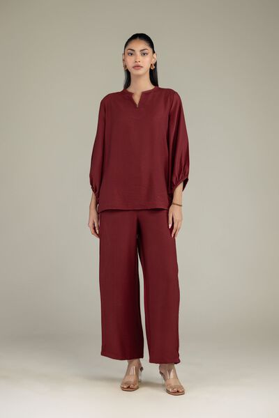 Dyed | Crepe | Trousers | USD 35.00