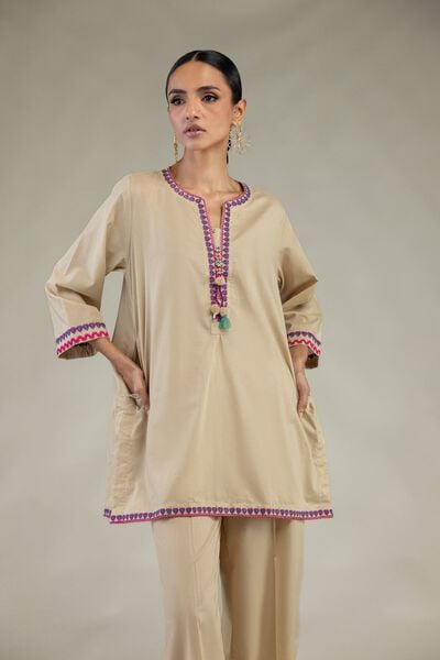 Embroidered | Cambric | Short Cambric Kurta | USD 40.00