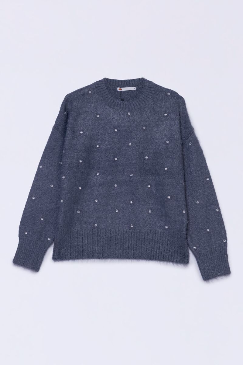 Embellished | Acrylic Feather | Sweater | USD 12.00