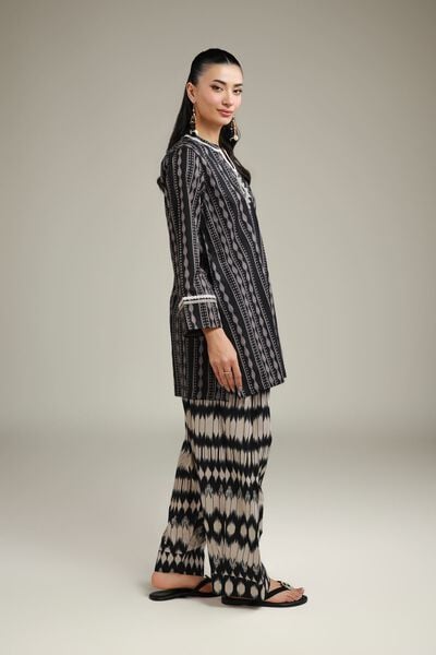 Embroidered | Cotton Dobby | Cotton Black Shalwar | USD 30.00