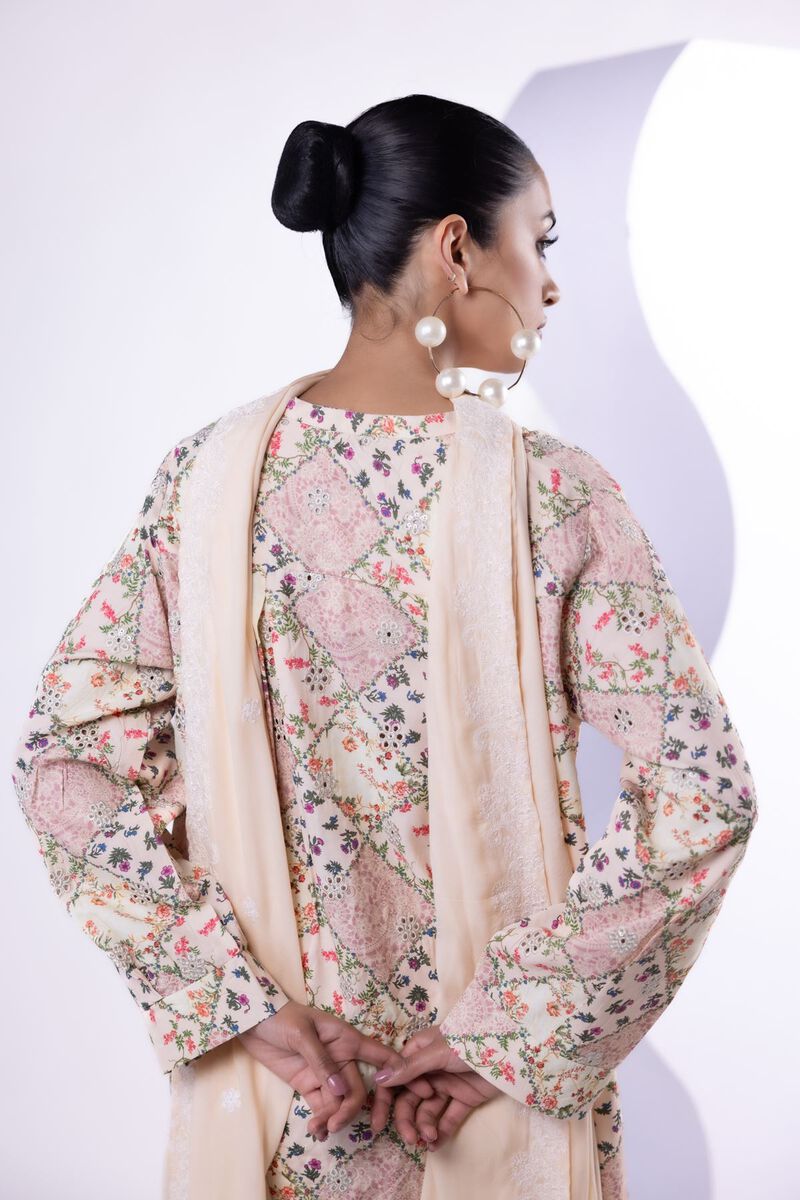 Embroidered | Light Thai Silk | Dupatta | USD 40.00