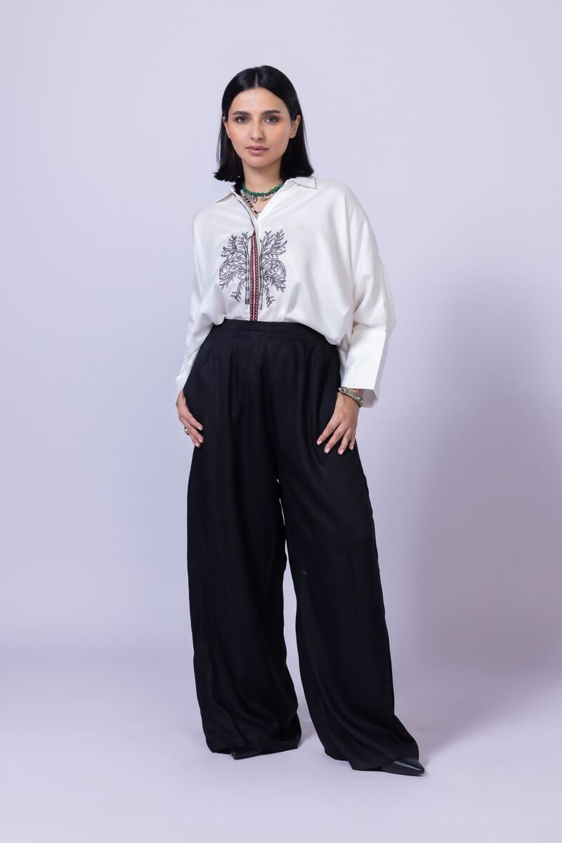 Dyed | Viscose Crepe | Trousers | USD 7.50
