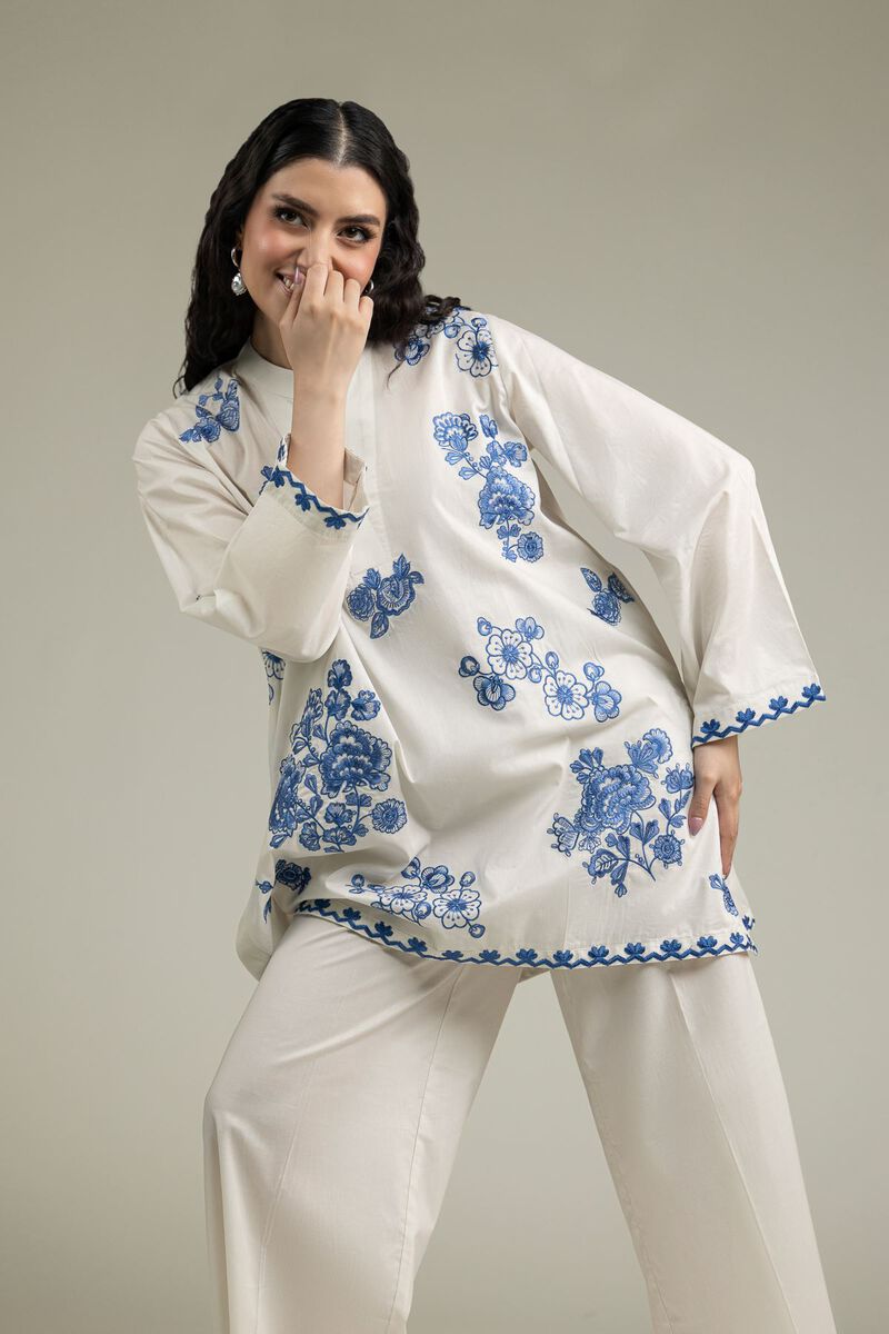 Embroidered | Cambric | Short Cambric Kurta | USD 40.00