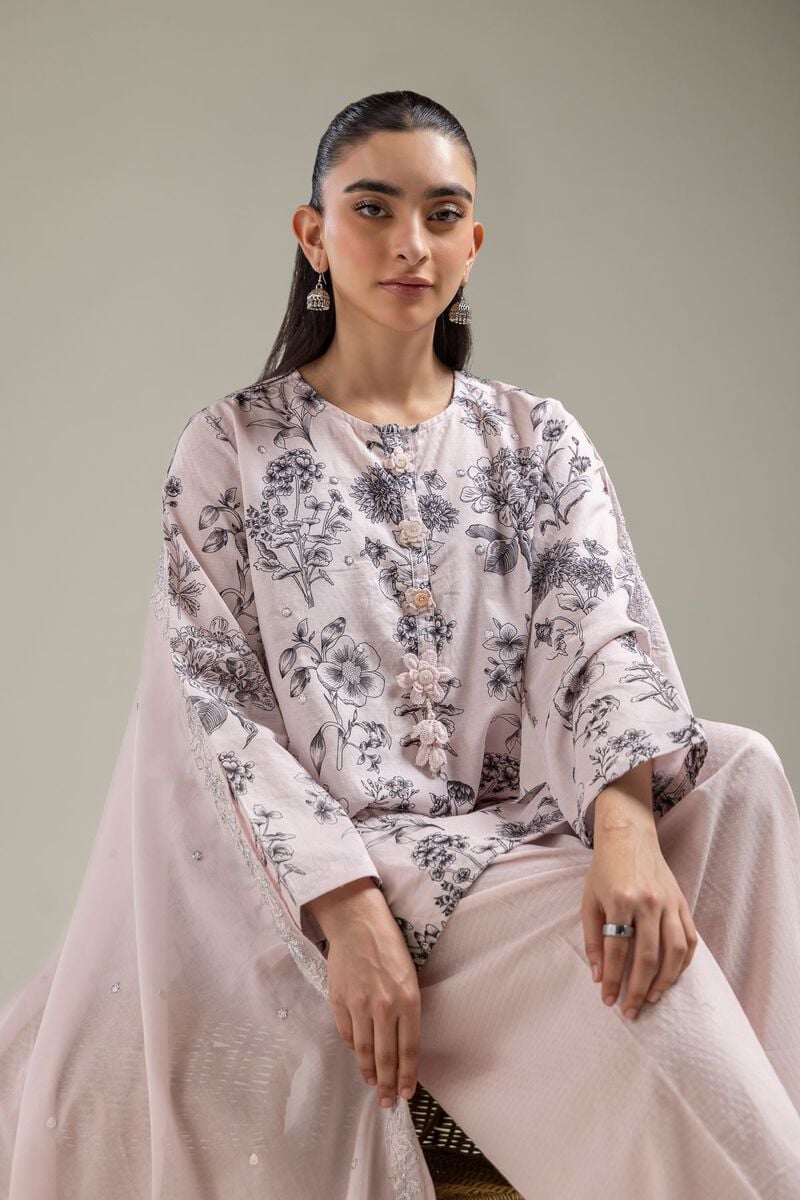 Embroidered | Lawn | Pink Lawn Dupatta | USD 30.00