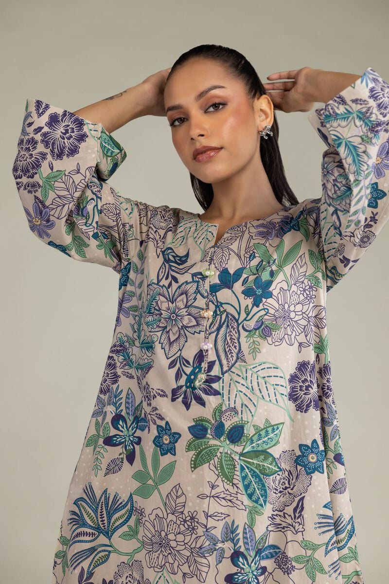 Printed | Cambric | Long Cambric Kurta | USD 35.00