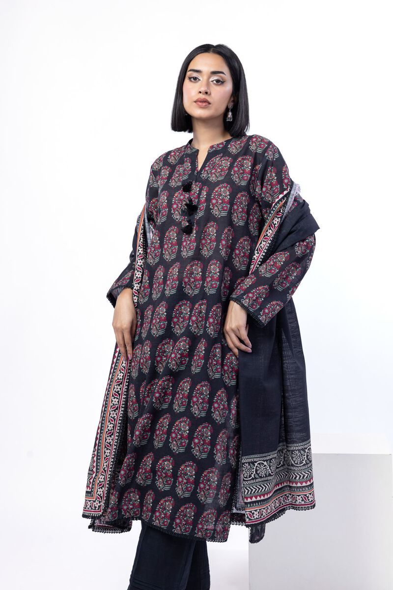 Printed | Textured Cotton | Tailored 3 Piece | USD 45.00