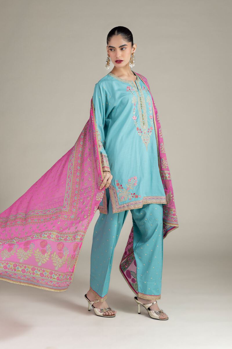 Printed | Raw Silk | Dupatta | USD 28.00