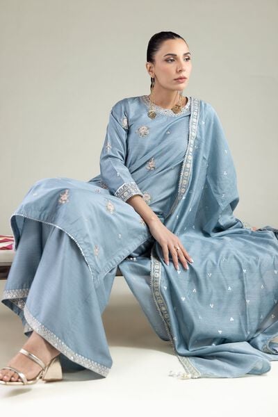 Embroidered | Raw Silk | Kurta | USD 55.00