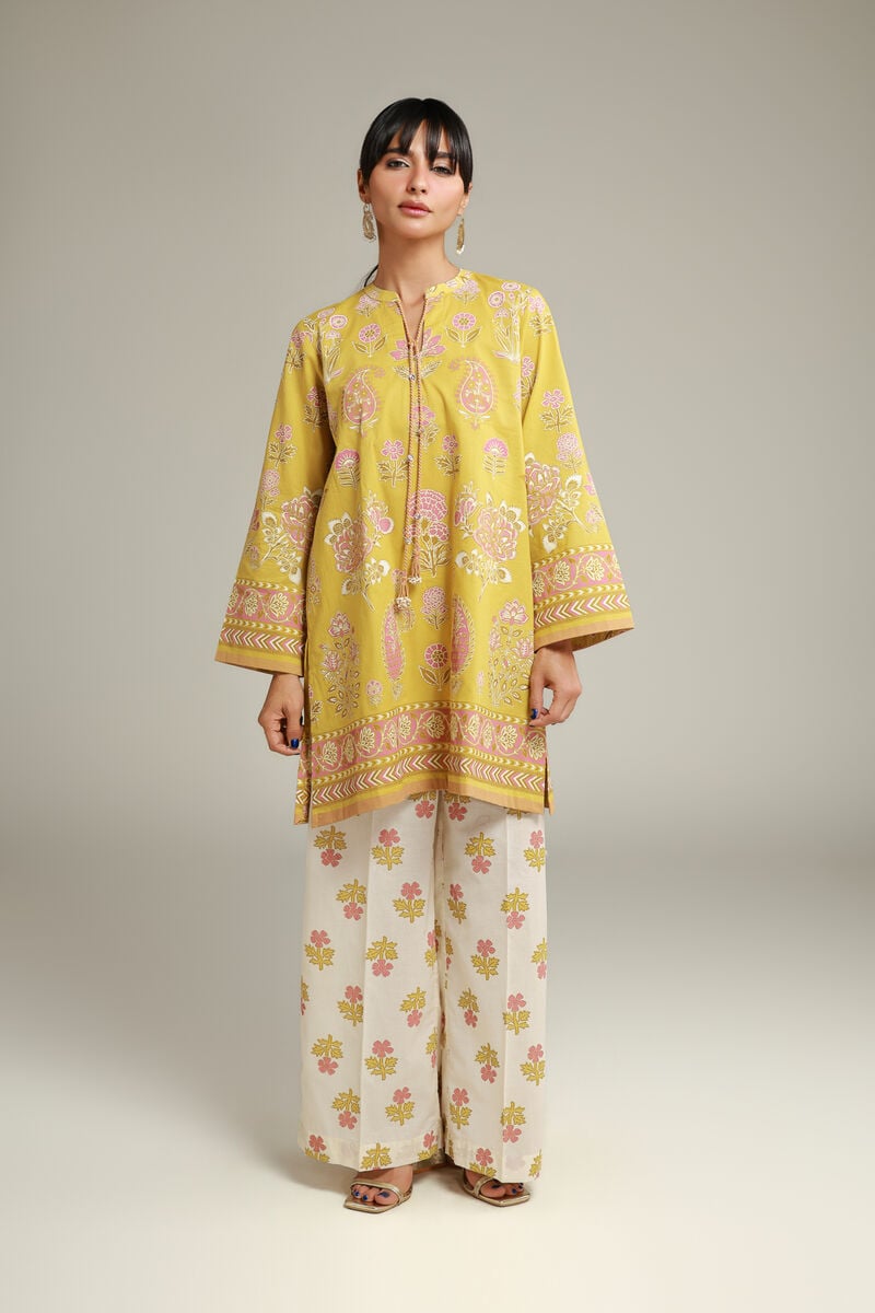 Printed | Cambric | Cambric Drawstring Kurta | USD 35.00