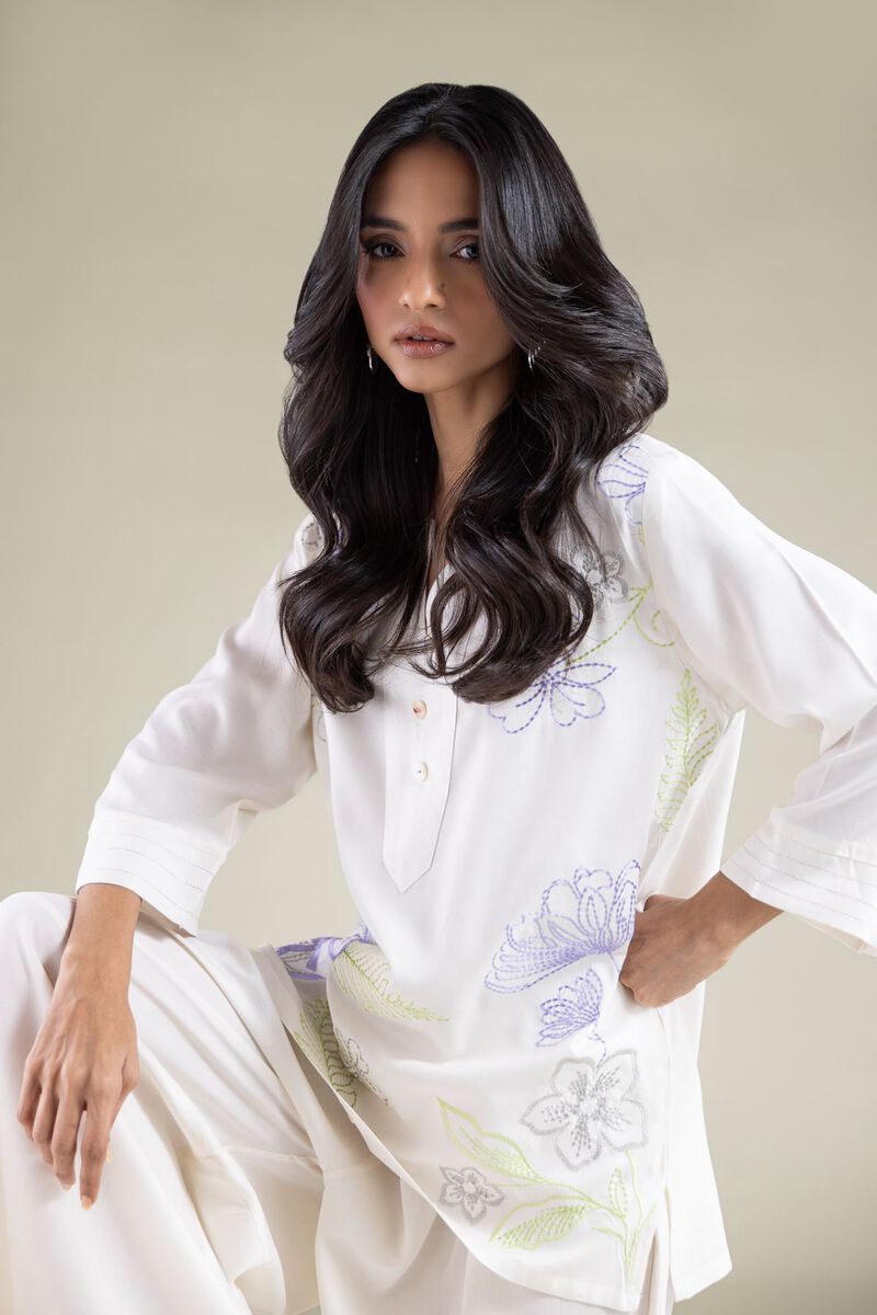 Embroidered | Viscose | Tunic | USD 35.00