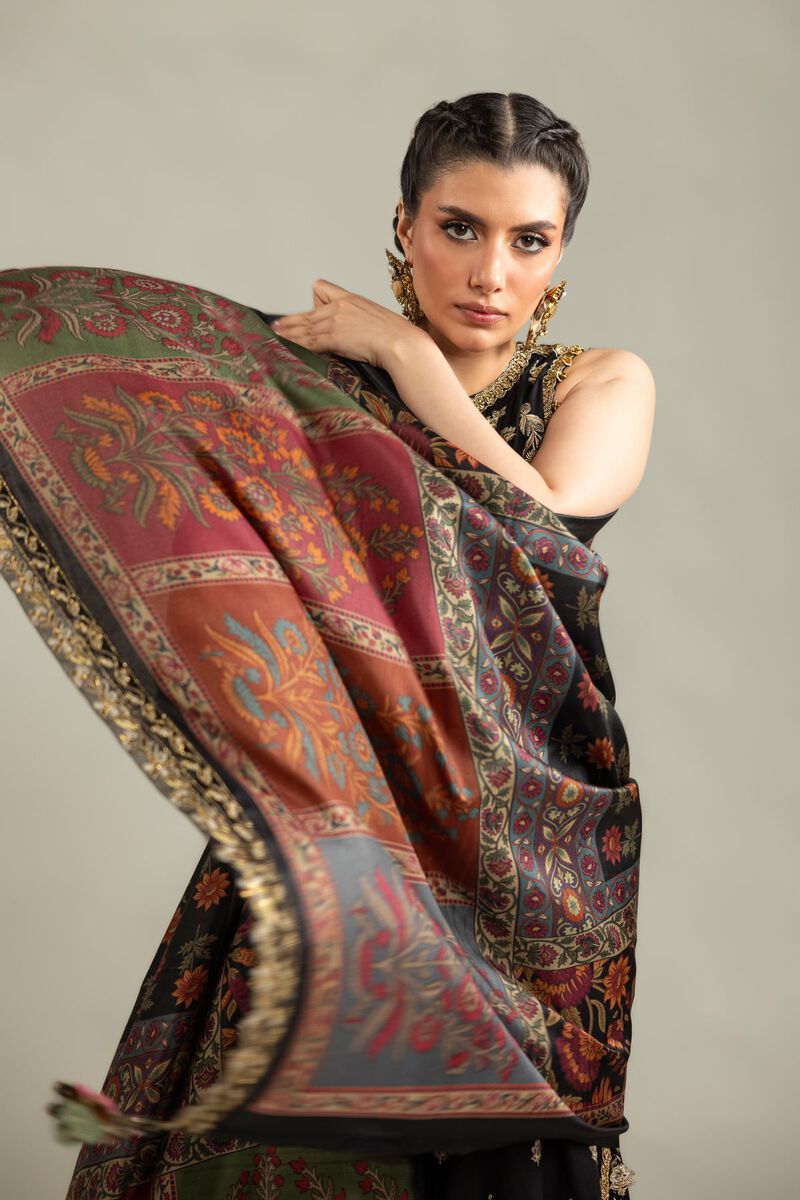 Embroidered | Raw Silk | 3-Piece Co-ord Set | USD 180.00