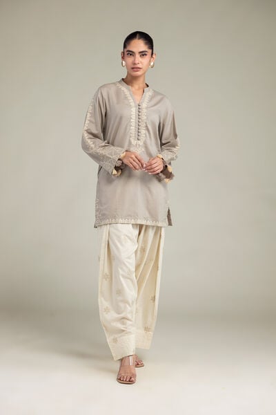 Embroidered | Cotton Dobby | Cotton Floral Shalwar | USD 35.00