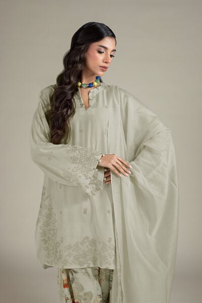 Embroidered | Raw Silk | Tailored Silk Suit | USD 85.00