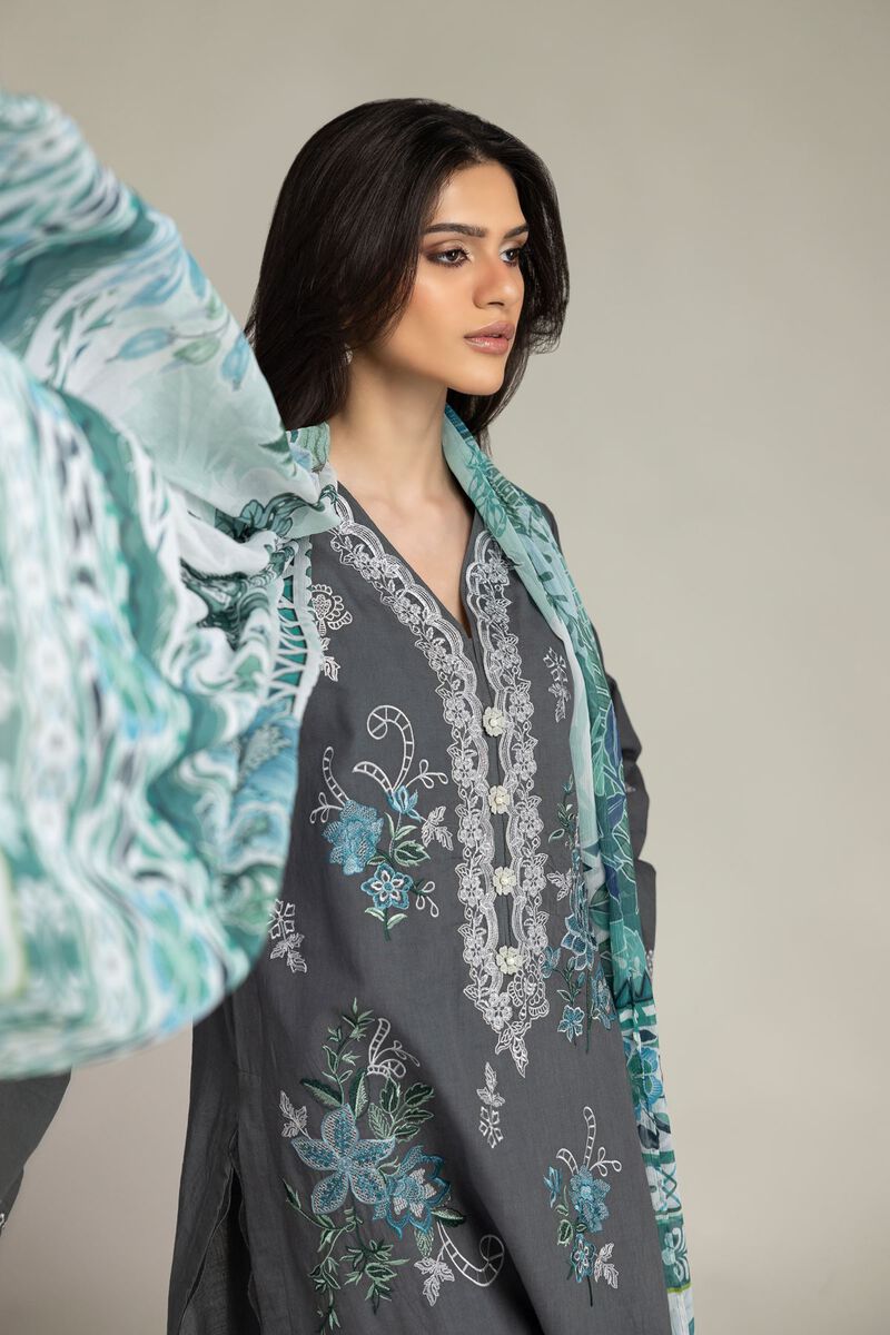 Embroidered | Cambric | Cambric Tailored 3-Piece | USD 85.00