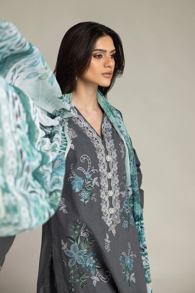 Embroidered | Cambric | Cambric Tailored 3-Piece | USD 85.00