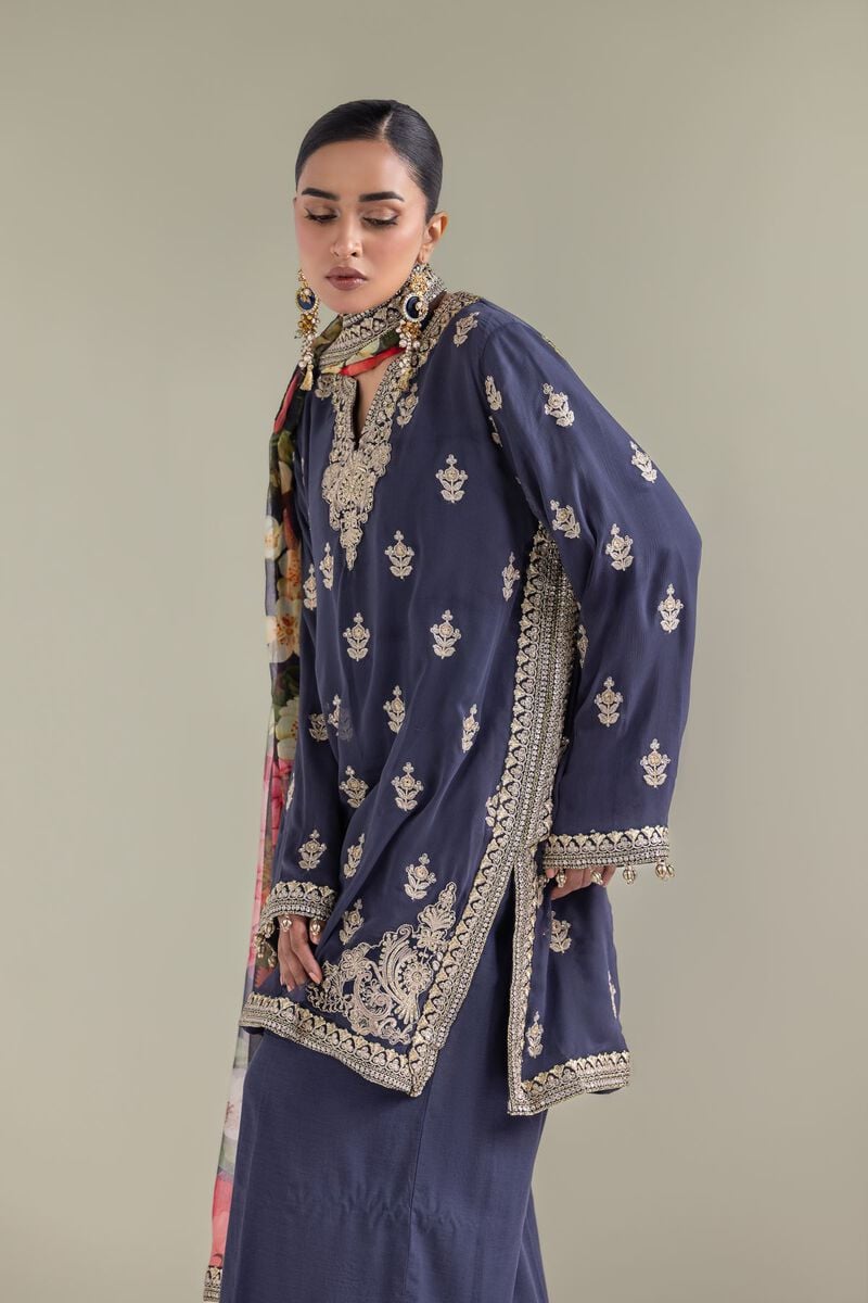 Embroidered | Chiffon | 3-piece Co-ord Set | USD 155.00