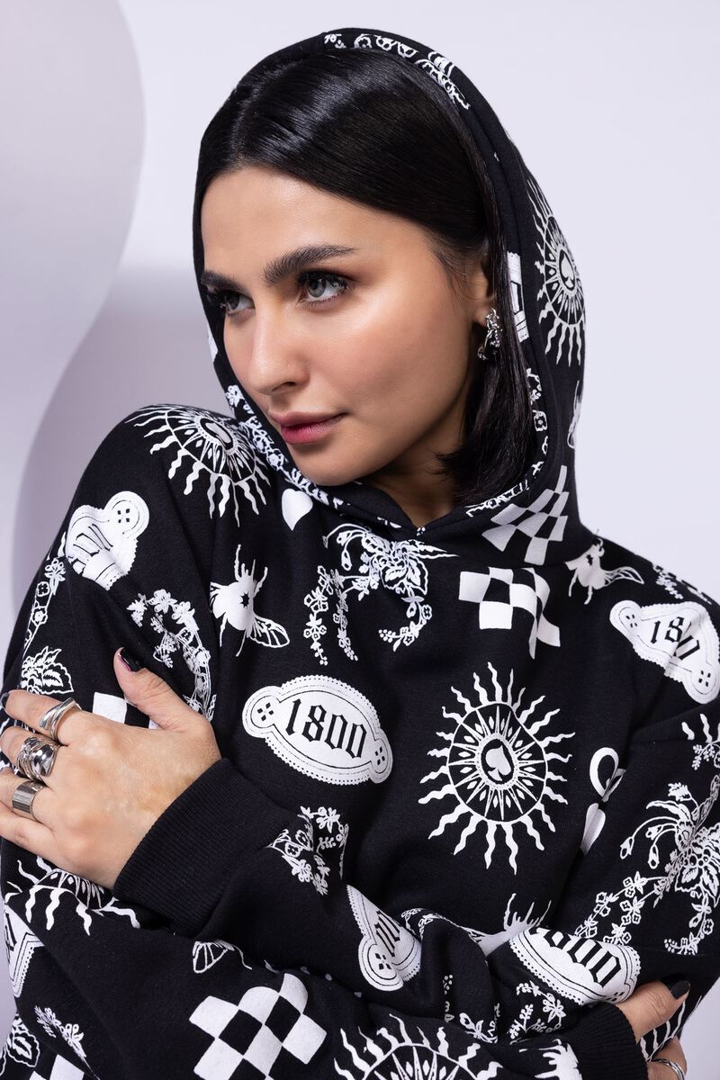 Printed | Cotton Polyester Fleece | Hoodie | USD 7.50