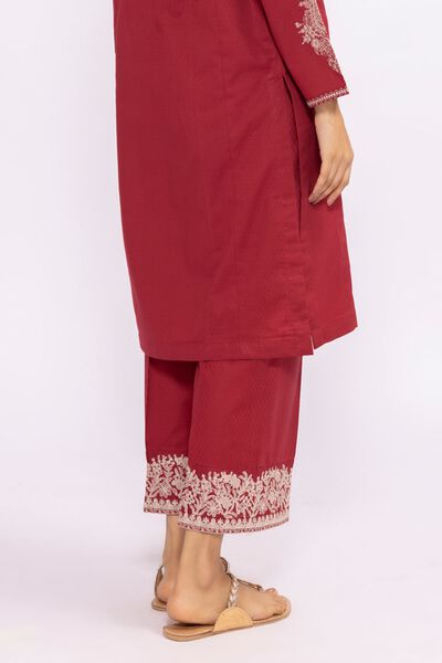 Narrow Culottes, RED, hi-res