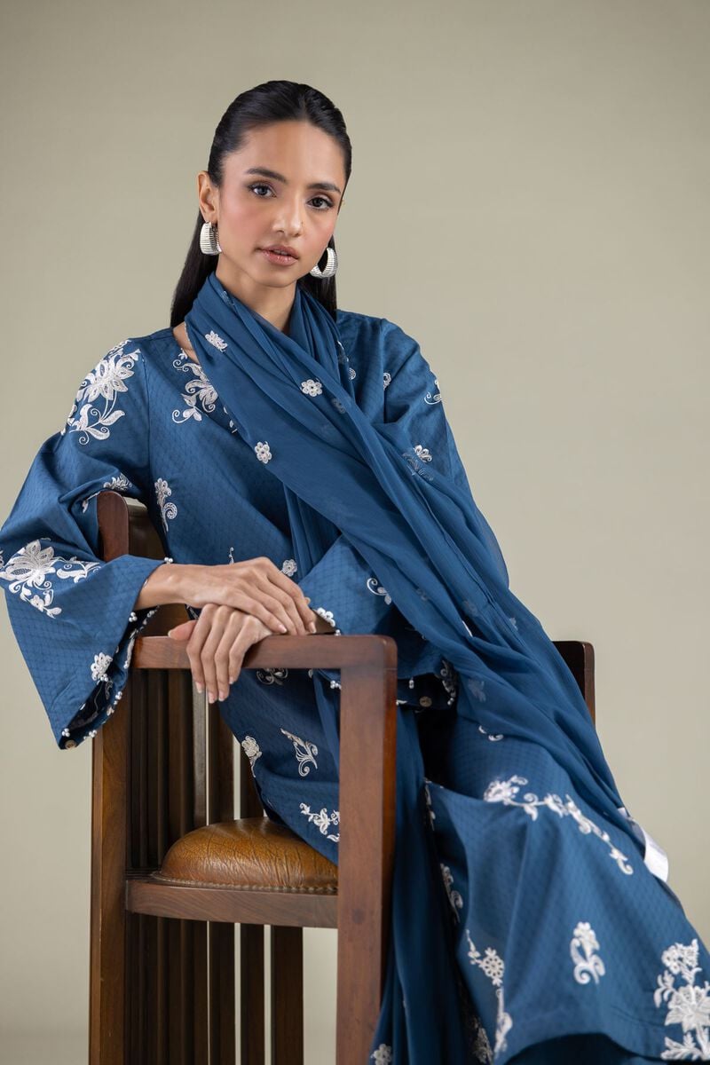 Embroidered | Chiffon | Floral Draped Dupatta | USD 30.00