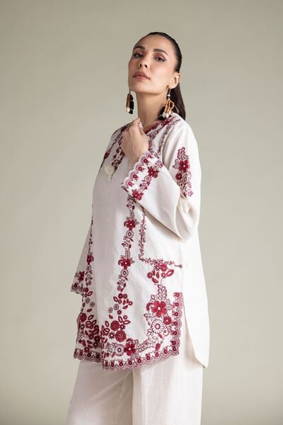 Embroidered | Cotton Dobby | 2-Piece Tailored Set | USD 70.00