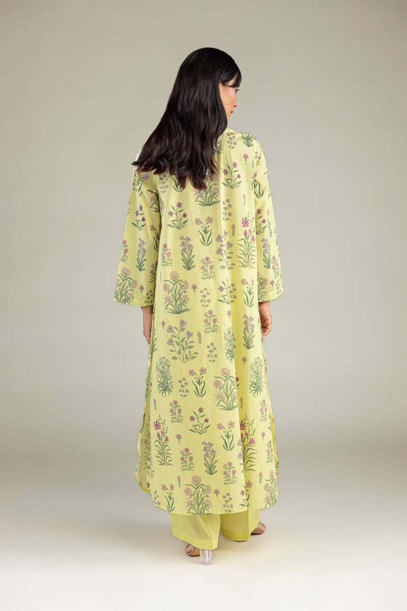 Printed | Cambric | Yellow Cambric Kurta | USD 35.00