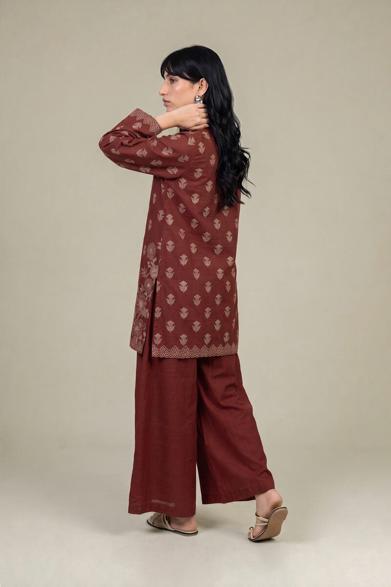Printed | Light Khaddar | Floral Printed Kurta | USD 40.00